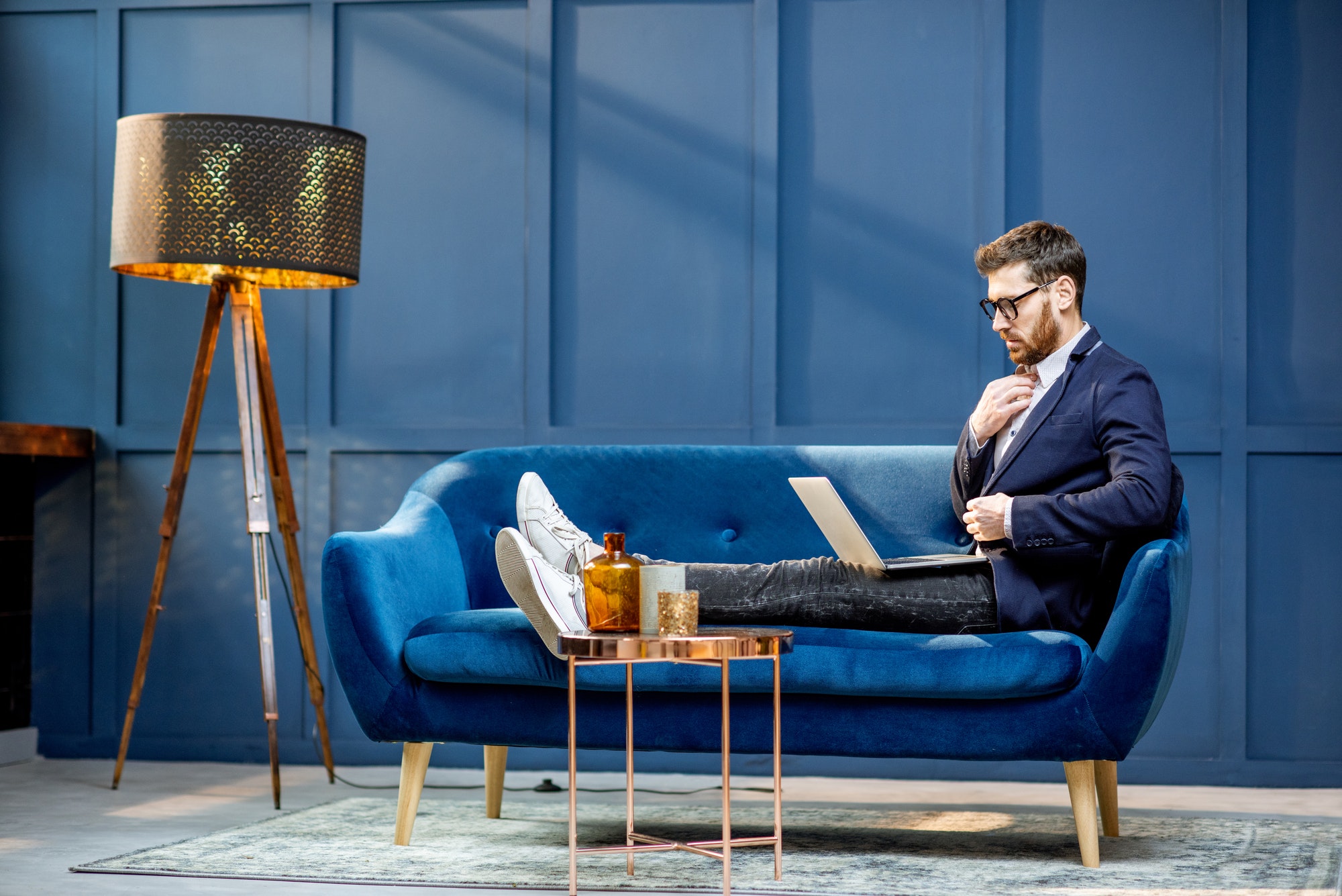 Businessman at the luxury office